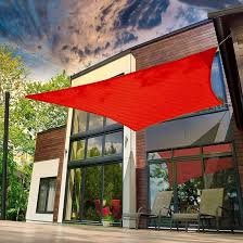 Amazon.com : KOOL KOI SHADE Rectangle 8 x 12 Red Sun Shade Sail Patio  Garden Outdoor Cover Breathable UV Proctection - We Can Make Custom Sizes :  Patio, Lawn & Garden