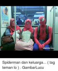 Bicara mengenai gambar lucu gokil spiderman barangkali anda kerap tahu di internet waktu anda hendak memperoleh gambar meme untuk menjadi display picture medsos. Lucu Spiderman Dan Keluarga Tag Teman Lo Gambarlucu Spiderman Meme On Me Me