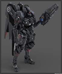 Verc Mech Standing Wip Aaron Deleon Big Robots Mech Mech Suit