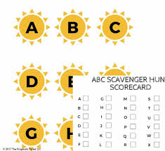 If you can, try to he. Abc Letter Recognition Scavenger Hunt Game For Preschoolers