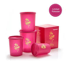 Promo Tupperware April 2018 Tupperware Deco Lotus Canister Tupperware