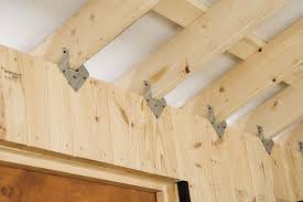 Shed brackets sold in each kit form portal frames consisting of base plates, haunch plates, apex plates and structural bolt we specialise in 6inch (150mm) and 8inch (200mm) purlin bracket shed sets. Hurricane Brackets On Horse Barn American Traditional Shed Other By Fisher Barns Houzz