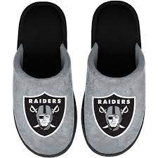 Men S Las Vegas Raiders Foco Big Team Logo Scuff Slippers