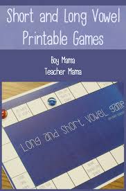 Without editing, this whole post could have been about short bowels.oh, my! Teacher Mama Short And Long Vowel Printable Games After School Linky Boy Mama Teacher Mama