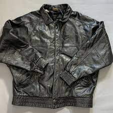 Vintage Nike Flight Black Leather Bomber Jacket Rare Hard To Find Xl Xxl Nike Bomberj Black Leather Bomber Jacket Leather Bomber Jacket Bomber Jacket Vintage