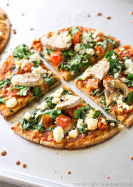 Sweetcorn & ham pitta pizzas. Spinach Feta Pita Pizza The Girl Who Ate Everything