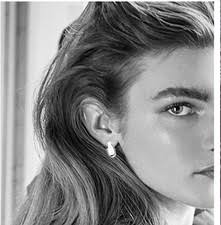 Brass Silver Flowers & Plants Fashion Earrings for sale