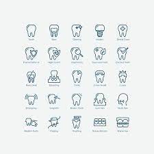 Dental Icons In Vector And Png Dental Tree Logo Design Teeth Logo