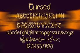 Commercial added on nov 09 2020. Cursed Schriftarten Von Dmytroyarish Creative Fabrica