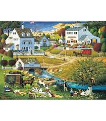 Amazon.com: Charles Wysocki's Americana 1000 Piece Puzzle (Dr. Irving  Roberts Veterinary Surgeon) by Milton Bradley : Toys & Games