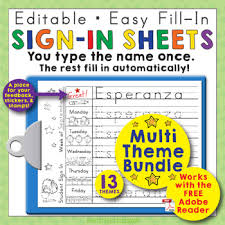 The printable name tracing worksheets generator is completely free and available on the create printables website. Morning Work Name Writing Practice Sign In Sheets Mega Bundle Tpt