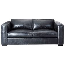 Dies bei der verarbeitung und bei den verwendeten materialien. Ausziehbares 3 Sitzer Sofa Aus Leder Schwarz Berlin Berlin Maisons Du Monde