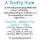 A Crafty Yarn at Tower Hall - An evening craft and event image