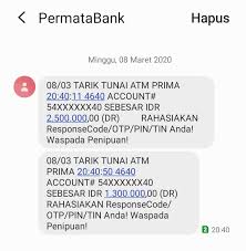 Melalui pengiriman sms ke 3346 dengan format sebagai berikut: Rekening Dibobol Via Atm Tapi Pelayanan Bank Permata Kok Seperti Ini Media Konsumen