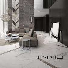 Bright living room with white walls matching the piano and the tiles flooring. China Marble Porcelain Glazed Carrara White 600x1200mm Wall Tiles For Living Room Price China Foshan Tile Factory Floor Tiles