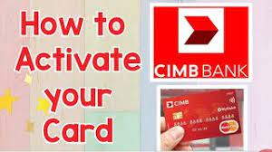 Cimb cash rebate platinum credit card. How To Activate Your Cimb Visa Paywave Card Cimb Bank Myra Mica Youtube