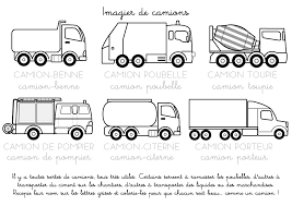 Photo de camion a imprimer. Coloriage A Imprimer Imagier Des Camions