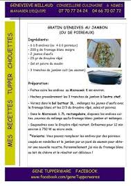 Gratin D Endives Au Jambon Ou De Poireaux Tupperware Gratin Endives Recette Tupperware Tupperware