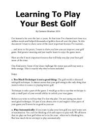 Best game zone near me. Learning To Play Your Best Golf