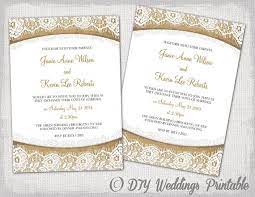 Wedding Invitation Templates Burlap Lace By Diyweddingsprint Wedding Invitation Templates Wedding Invitations Rustic Lace Wedding Invitation Templates Rustic