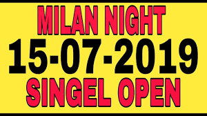 Milan Night Date 15 07 2019 Single Jodi Trick Matka Trick Milan Night Satta Matka Matka