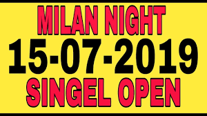 milan night date 15 07 2019 single jodi trick matka trick milan night satta matka matka