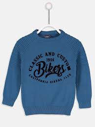 پلیور آبی نفتی ال سی وایکیکی Sweatshirts Graphic Sweatshirt Biker Clubs