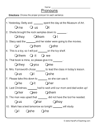 Pronouns Worksheets Have Fun Teaching Pronoun Worksheets Free Pronoun Worksheets Possessive Pronouns Worksheets