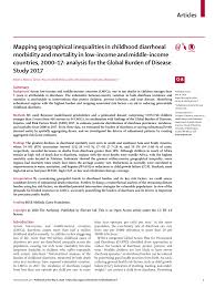Pdf Mapping Geographical Inequalities In Childhood Diarrhoeal Morbidity And Mortality In Low Income And Middle Income Countries 2000 17 Analysis For The Global Burden Of Disease Study 2017