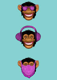 See No Evil Hear No Evil Speak No Evil Monkeys See No Evil Monkeys Metal Poster Kholoud Displate In 2020 Monkey Illustration Print Artist Cool Artwork