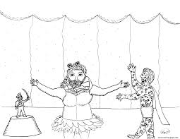 This is a great collection of lady and the tramp coloring pages. Bearded Lady Little General And Tatooed Man Coloring Pages Printable