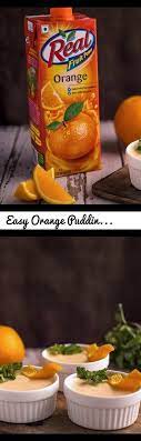 Easy Orange Pudding Recipe Quick Delicious Dessert Recipes Tags Easy Orange Pudding How To Make Orange Pudding Orange Juice Recipes Dabur Real Orange