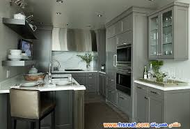 مطابخ دوكو باللون الرمادي أحدث وأجمل مطابخ دوكو رمادية اللون 2017