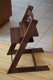 Walnut Highchair Tripp Trapp Design 2x2 Wood Stokke High Chair High Chair
