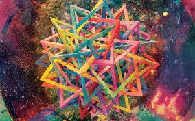 Download Wallpapers Triangles 4k Geometric Shapes Creative Geometry Abstract Background Besthqwallpapers Com Papel De Parede Colorido Planos De Fundo Forma Geometrica