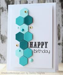 An embellished flower and matching ribbon accents. 25 Simple Homemade Handmade Birthday Cards Best