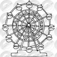 Ferris Wheel Drawing Ferris Wheel Outline Wheel Tattoo Color Wheel Projects Ferris Wheel