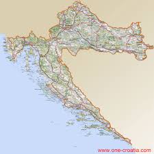 Political and administrative map of croatia. Map Of Croatia Map Of Croatian Regions Highway Tourist Spots Railway