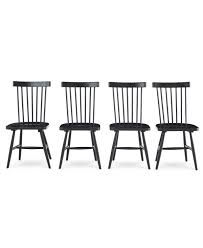 Furniture Bensen Dining Chair 4 Pc Set Set Of 4 Chairs Created For Macy S Reviews Furniture Macy S In 2020 Black Dining Chairs Modern Farmhouse Dining Black Kitchen Chairs