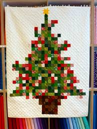 Quiltmanufaktur Weihnachts Pixel Baum September 2015 Quilt Quilten Baum Deck