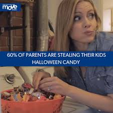 40% of parents are lying, right? 😂 #Halloween #TrickorTreat  #StealingHalloweenCandy 📸: Holderness Family Music/YouTube ✍️: Ashley Greco