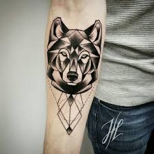 Geometric Wolf By Marjorianne Geometric Wolf Body Art Tattoos Wolf Tattoos