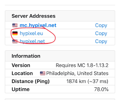 Hypixel server ip for minecraft server, what is ip address for join the hypixel network! Hypixel Has An Eu Server Hypixel Minecraft Server And Maps