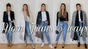 Hope you guys are liking this styling series 💞in this video, i'm styling one of my favorite type of jeans, mom jeans! 5 Ways To Wear Mom Jeans Winter Spring Outfits Zara Asos Mango Youtube