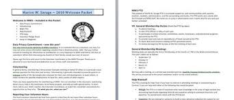 Welcome Packet Letter Letter To Teacher Pta President Pta School