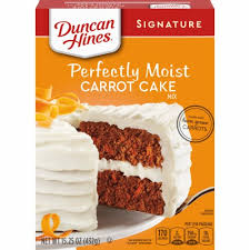 The cookies our eldest baked many times for her egg substitute science project. Qfc Duncan Hines Signature Perfectly Moist Carrot Cake Mix Case Sale 12 Ct 15 25 Oz