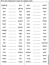 Daily used confusing pair of words english words with meanings. Compound Words Enchantedlearning Com