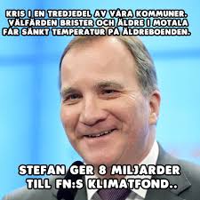 Stefan löfven talar på raoul wallenbergs torg i samband med manifestationen fredens ring. Facebook