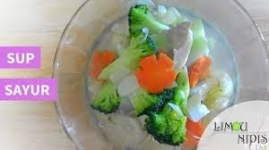 Berat serbuk sup cendawan : Sup Sayur Campur Youtube