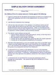 Having an employment agreement allows both an employer and employee to establish an understanding regarding the most important terms of employment such as job duties, length, compensation, termination, and general expectations. Sample Delivery Driver Agreement Sample Delivery Driver Agreement Pdf Pdf4pro